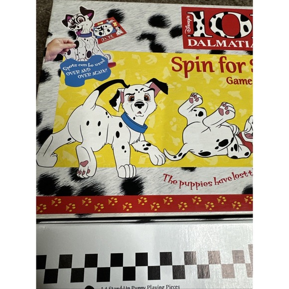 1996 101 Dalmatians Spin for Spots Game by Mattel Complete - Picture 6 of 8
